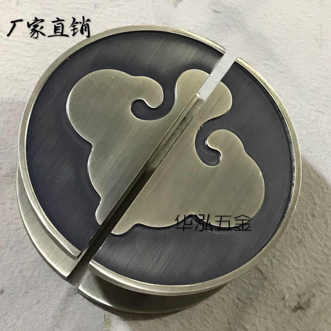古铜仿古大门拉手 中式圆形拉手 玻璃门拉手木门把手半圆大门拉手