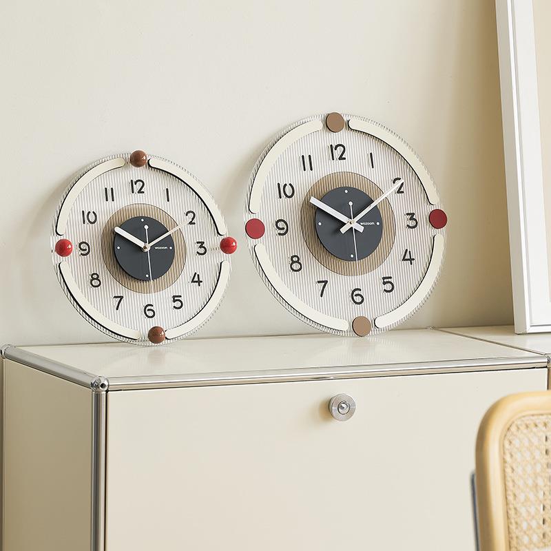 Mnd0TYOS480elda免打孔现代简约钟表挂钟客a厅奶油风创意时钟墙挂