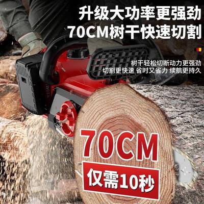 16锂寸LOR双电手提电锯型锂电锯家用手动充小式电电锯户外伐木工