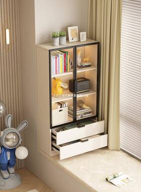 木飘窗柜储柜阳台收BTP纳物柜矮柜窗台实柜子卧室书柜家落用地置