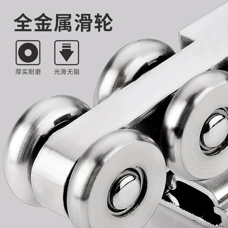 推吊轮拉移门吊金属滑PMI轮吊门轨轮玻璃木门门移门轮12轮静音轨