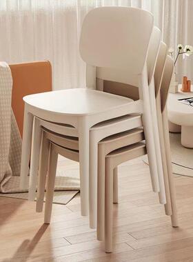 塑料凳靠子椅子背凳子ELE家用厚成舍人宿结实学生书桌客餐厅餐椅