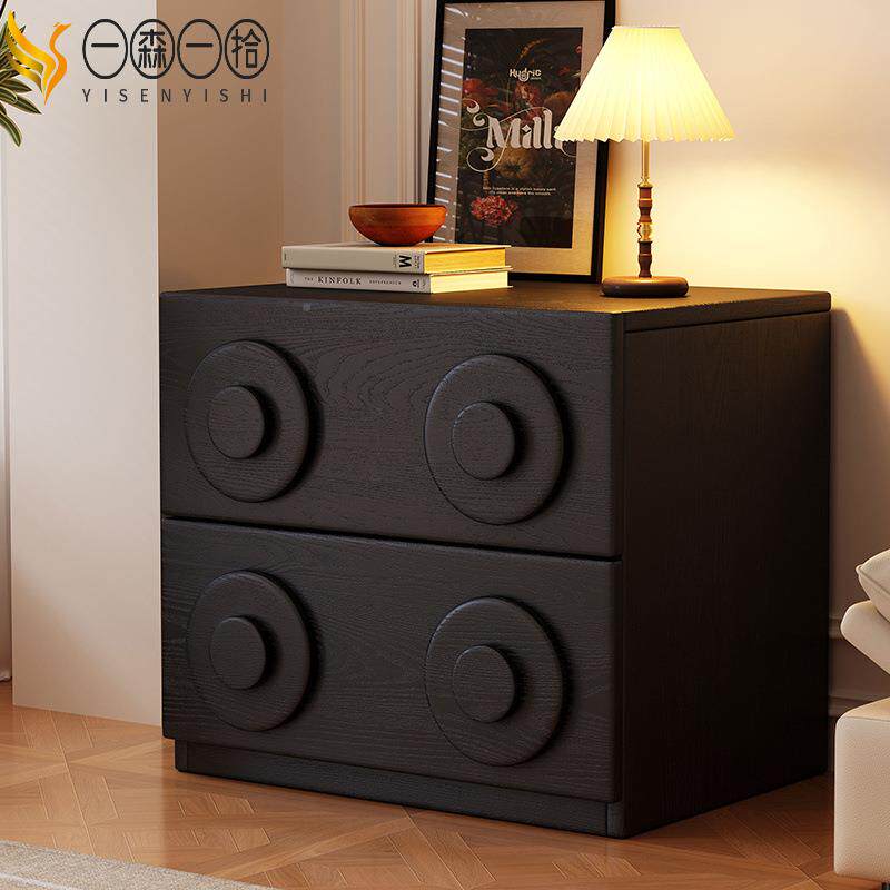 卡门柜中古风实木电大柜小户型视床头储物柜复古厅组84客合落地柜