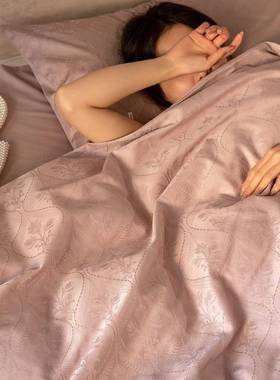 档轻奢床欧式100支长绒棉提花件上四套全棉高纯棉80080贡缎床单床