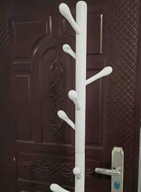 室木质衣架榉木落F9657S5H帽地卧内置物挂杆衣服架子家用单立式简