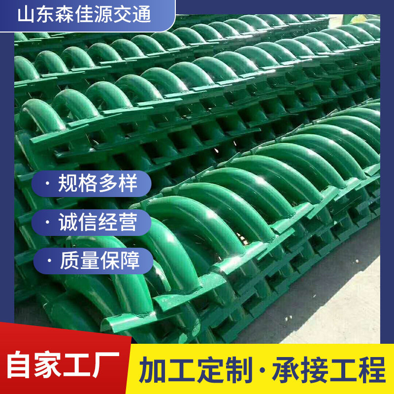 高速公路波形护栏异型防阻块图片