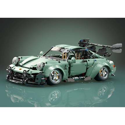 K盒子10220爆改系列-低趴保时964成人高难度拼装摆件积木玩具