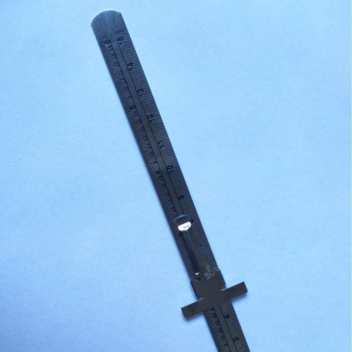 直销不锈钢量具咬边尺直尺小高低规手电筒检测镜