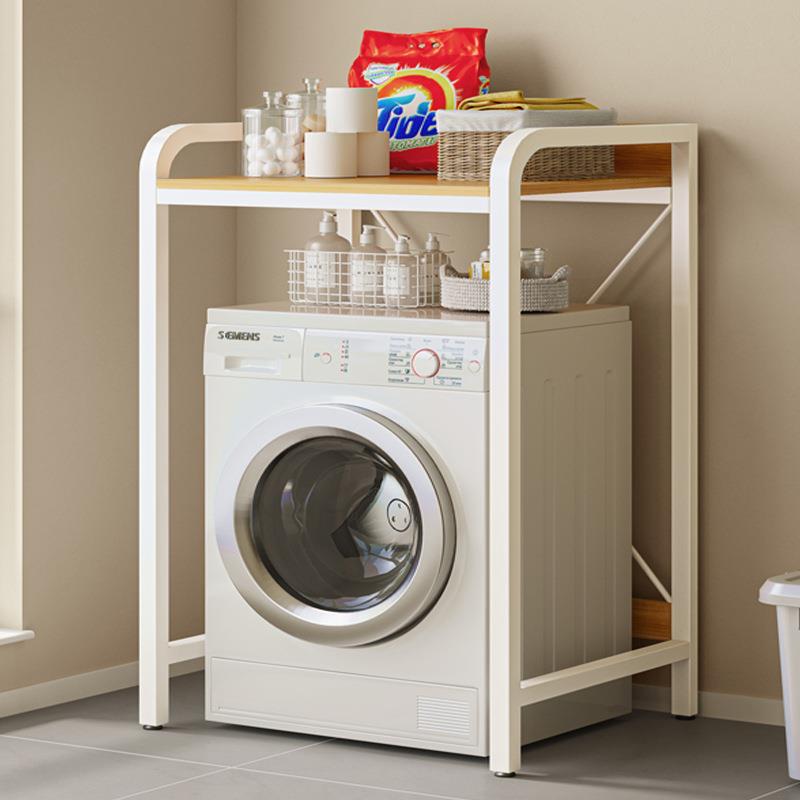 洗衣机上方架子置物架波轮滚筒翻盖上面的储物架卫生间阳台收纳架