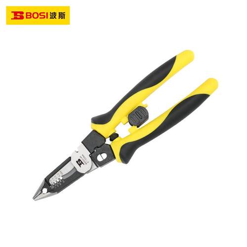工接具七合一多功电工钳夹4持剪557切剥线分线压BS能20319