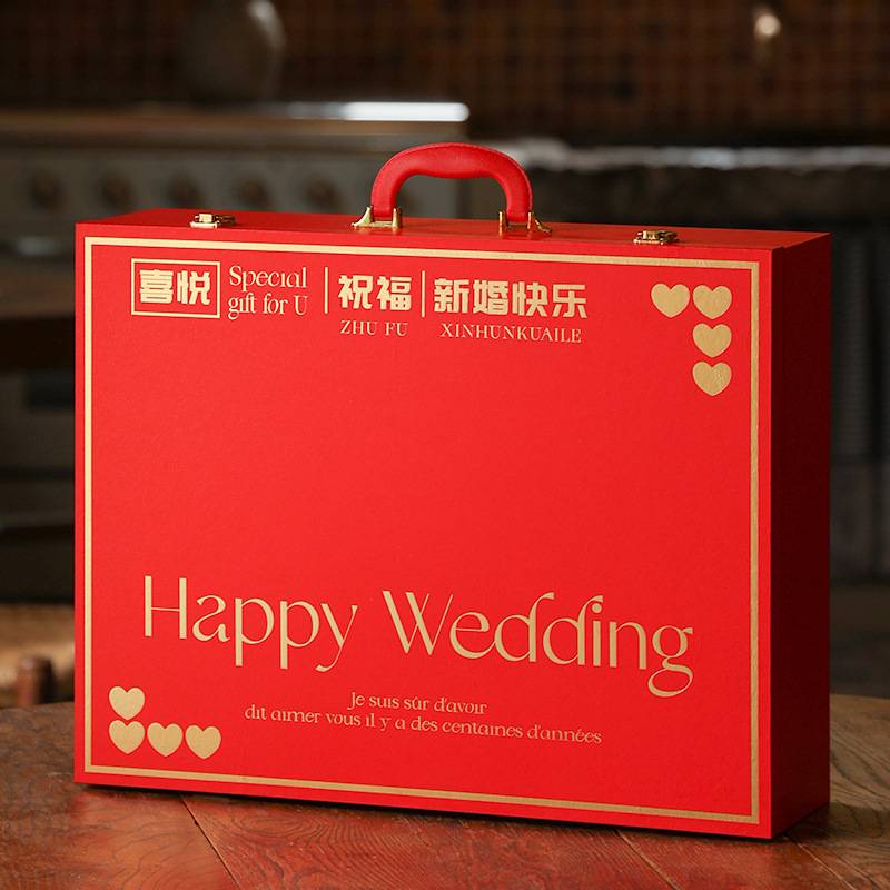 我爱生活陪嫁套装结婚用品大全陪嫁物品女方全套喜箱婚箱嫁妆极凯