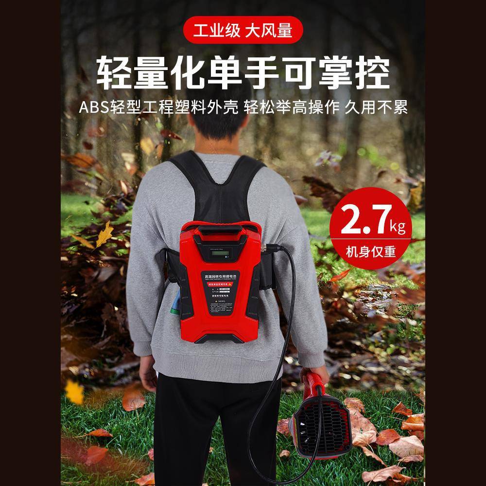大功率便携背负手持锂电吹风机吹雪落叶公道路电动树叶吹灰尘风机
