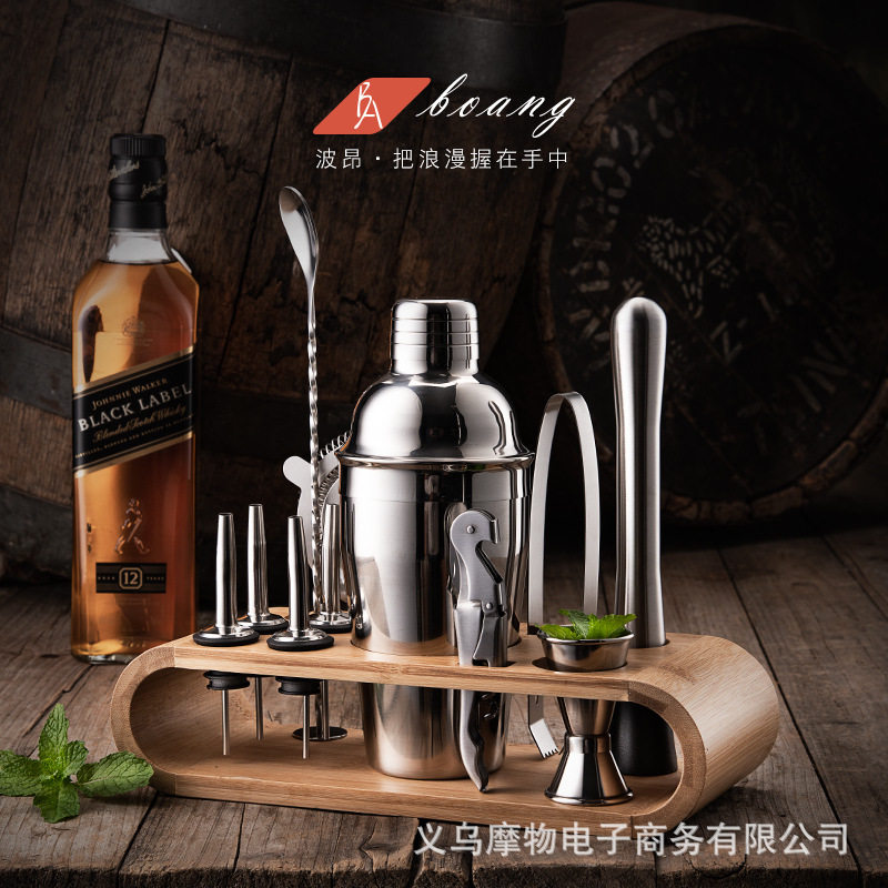 不锈钢家用调酒套装摇酒壶杯