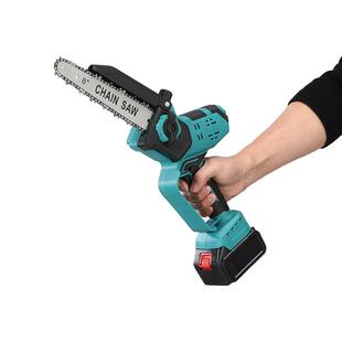 8寸园林率锂电锯家用小型手树持锯57849锂电大功手持锯链锯砍伐木