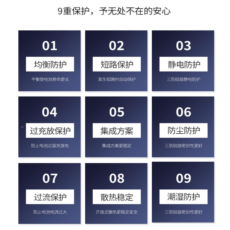 6串钛酸锂智能保护GDC板同B户口带衡软包电动工具外储备电均源M