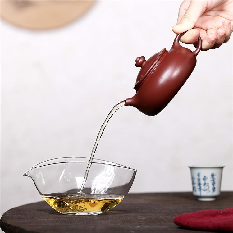 寒江紫宜兴原矿壶龙血砂匠茶心砂手制功夫泡壶994茶器