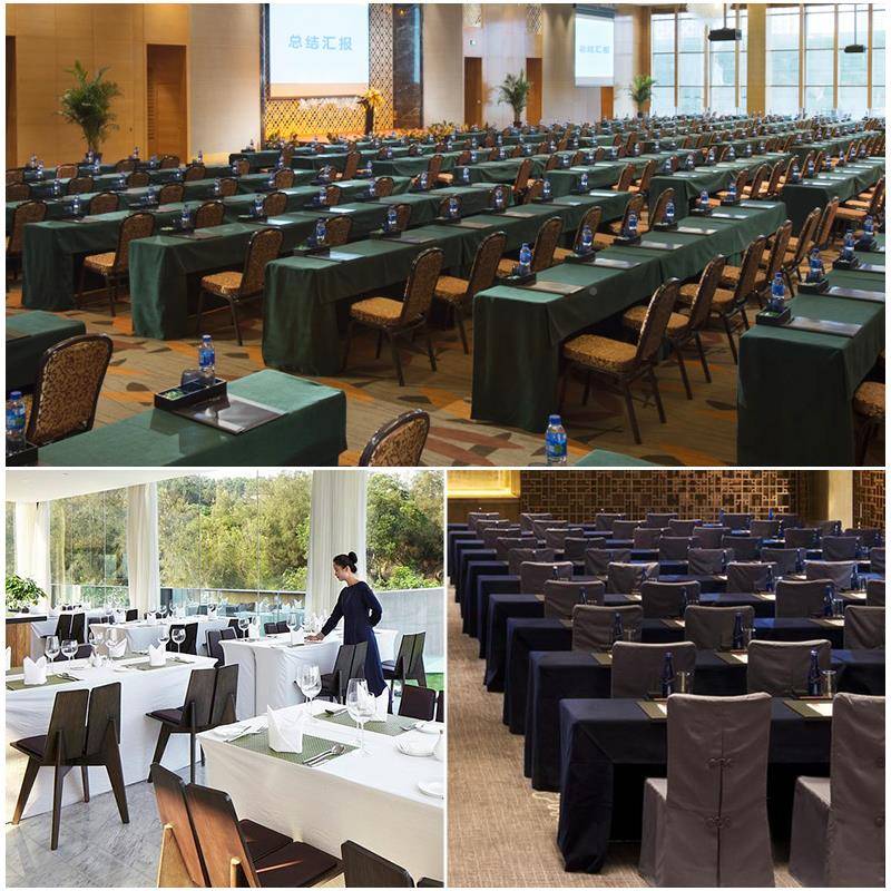 会议桌桌套长方形桌布桌定AQP布制台加厚台会议台呢酒店会议尼罩