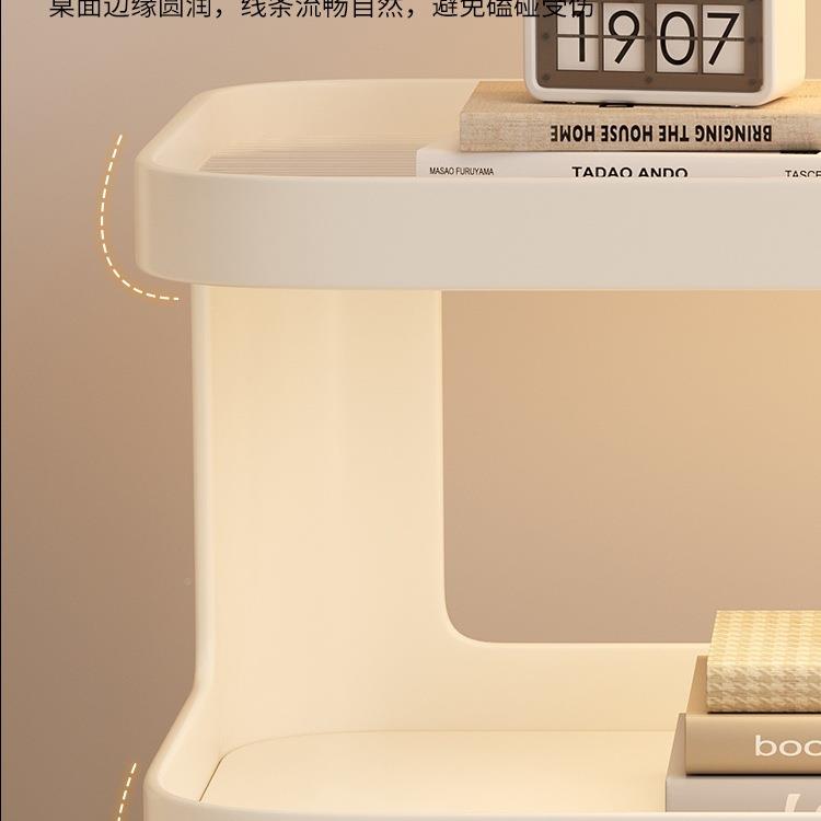床头艺柜家用卧室无品牌/小迷你铁置物架小型侧边奢轻感边几2025