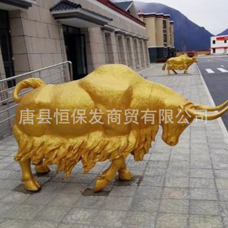 大型铸铜华尔街牛广场景观雕塑