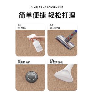 客厅地毯卧床边地免洗可铺擦客厅室全仿亚麻sjr剑麻毯地垫原木风