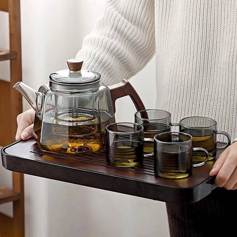 全度蒸煮用体茶壶耐高ZZG温加厚两玻璃茶壶电陶炉茶大容煮量烧一