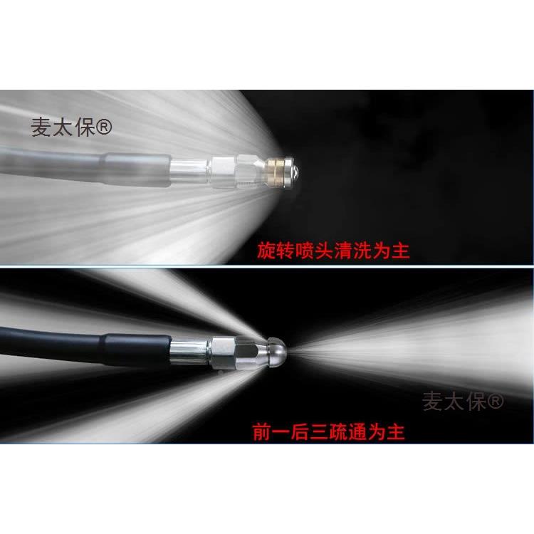 家用厨房水道疏老通器洗车机高压管水鼠喷57水下头小管道清洗麦太