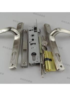 盗50型大门执手锁铝合门插芯门锁金大门把手锁防门锁850XOS2型扳