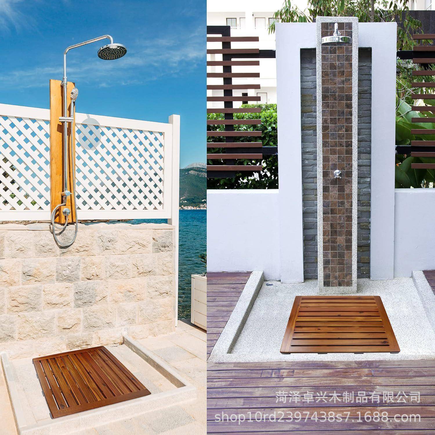 制淋浴垫浴相思木浴室木垫室浴缸淋ZX250320浴水疗园家花居木质地