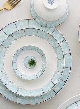 欧式骨瓷餐具碗碟套装陶餐具套装子碗创XX830180意筷盘碗瓷套装家