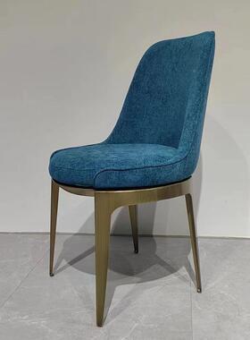 GMCY-C-052餐椅T靠Y吧椅1YOX号意极简布艺餐椅可旋转轻0奢背式椅