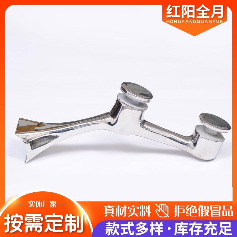 3璃0LPP4不锈钢栏配件楼梯杆柱配件立玻爪安装不锈钢栏杆