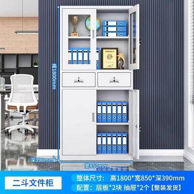 钢制办公室文件柜财物务柜凭柜资料柜档案柜带锁铁皮柜书CEI储证