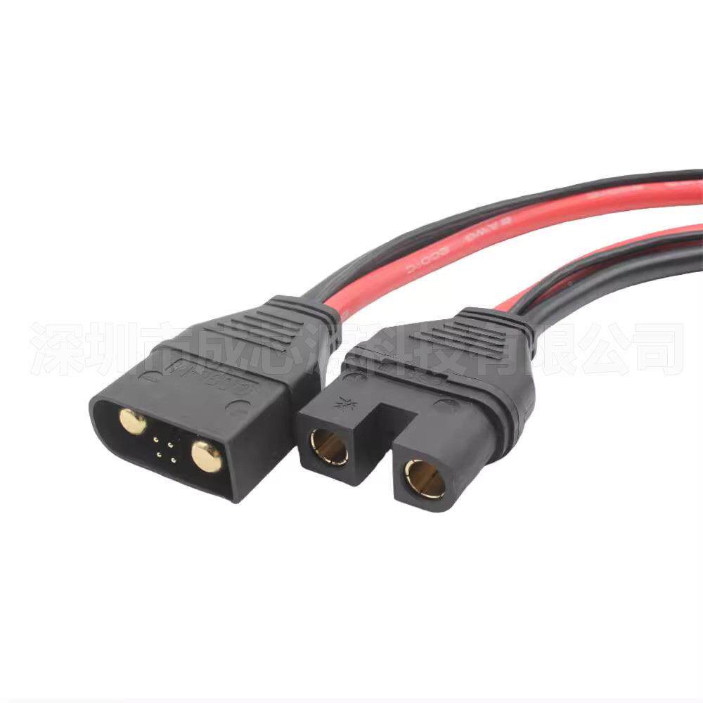 QS10-电SQS9L防打火0注塑MBG包连胶插头线6AWG3CM带信号线大流接