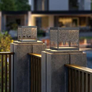 户围墙庭院柱头别墅门头柱子大外柱门灯外墙灯防水景86190观装饰