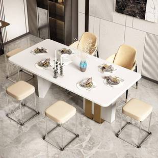 家用软包凳子可叠放商用子时现代简约餐桌凳客231585厅凳加尚厚方