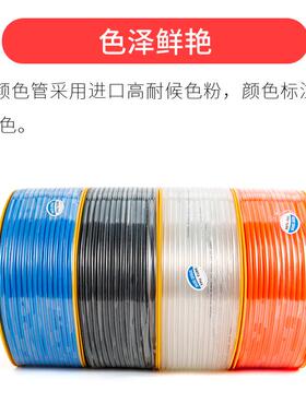 微跃气动空压机高压软PU气管8*mm透明42.LVV564110*6.5*12146厘