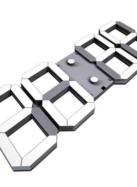 网红镂空电子d钟表挂钟客厅个性创意大l现代轻奢eCH3386-1数气字