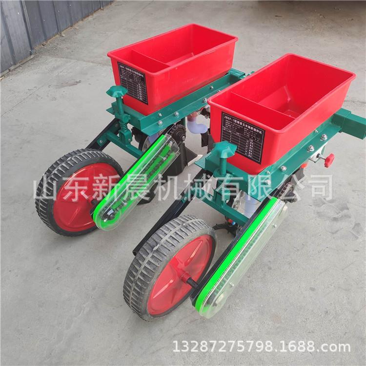 用小型追柴肥机3行油手推玉米小播麦家种机农用JLM播种机