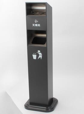 方GPX-129G大容量加厚不锈钢方形时立柱烟灰柱商场写字楼烟灰桶