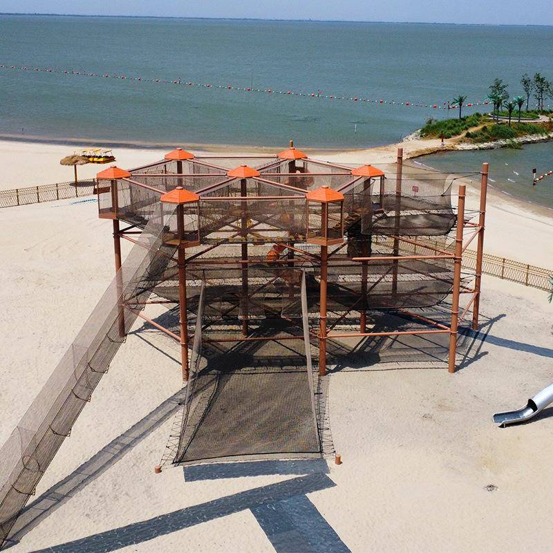 绳网部落户外无动力拓展游乐设备丛林魔网穿越儿童探险攀爬乐园设