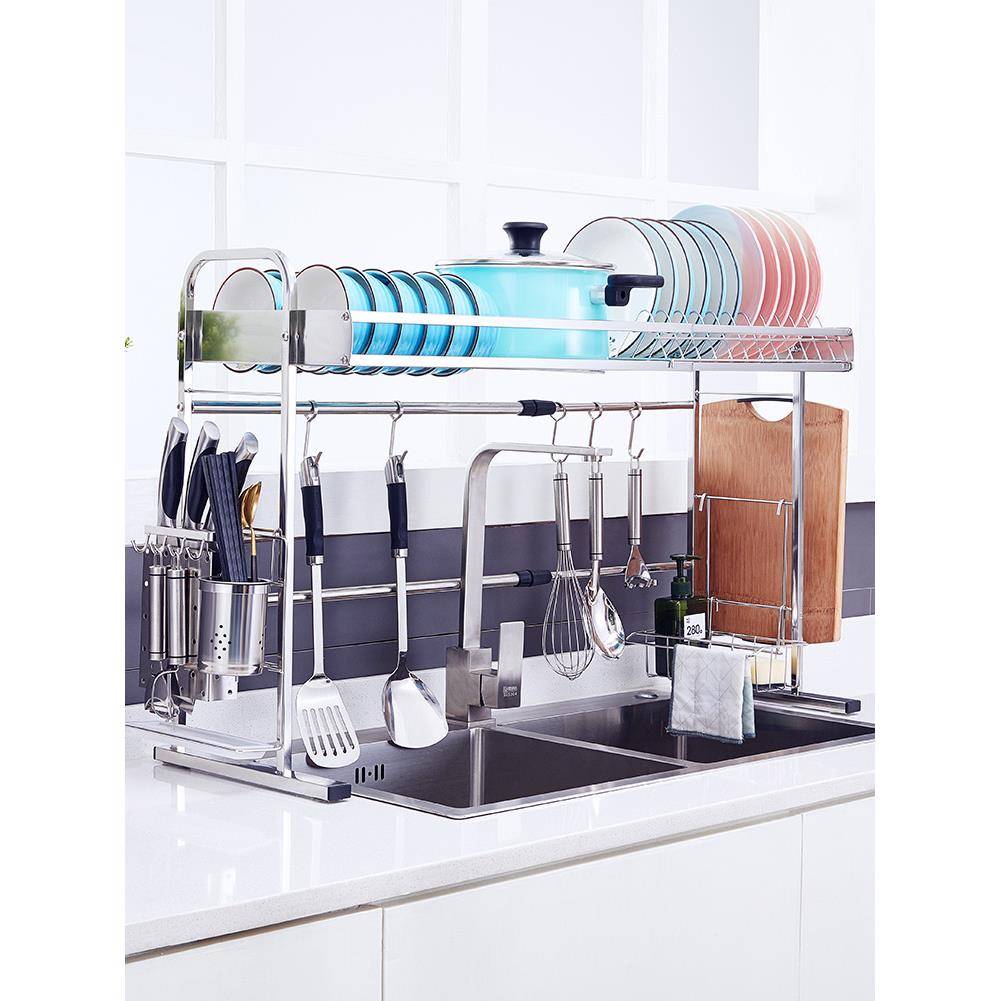水槽架304不锈钢洗碗池碗架厨房置物架沥水碗筷水池收纳滤储物