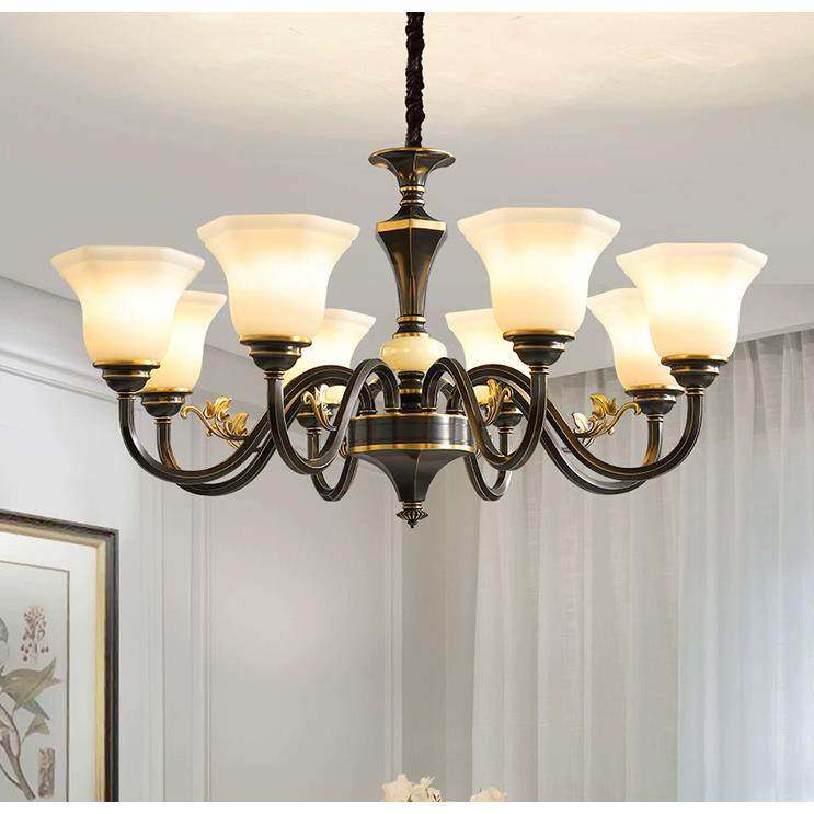 2023新款美式吊灯全铜客厅灯高端大气复古创意餐厅卧室轻奢灯具,金属材料及制品,金属加工件/五金加工件,淘宝优惠券,粉丝福利购,淘宝优惠卷