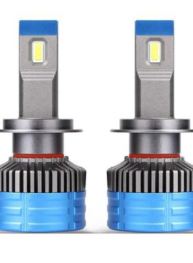 H7汽车LED大灯55W超亮6000K白光H4远近一体12V车灯改装9005前照灯