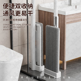 美力高缝隙死角 大空间利器免手洗平板拖把小型加大型超细纤维布