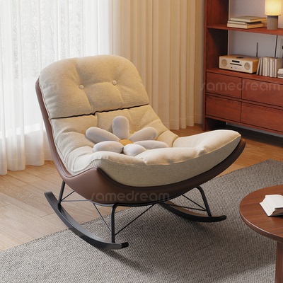 懒人摇椅懒人沙发可躺可睡成人阳台休闲椅子2025新款轻奢单人躺椅