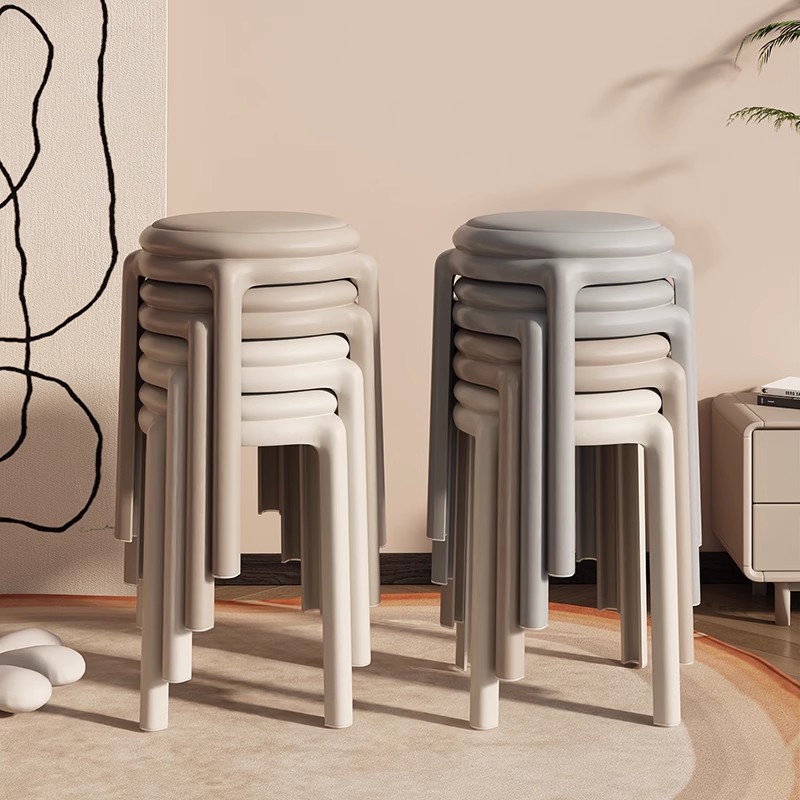 新款客厅叠放软包凳子角落可收纳简约省空间组合凳餐桌备用高凳子