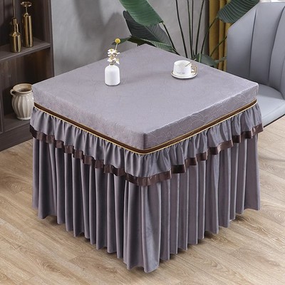 烤火桌子罩套正方形冬季电取暖电炉罩烤火罩新款麻将机烤火围罩子