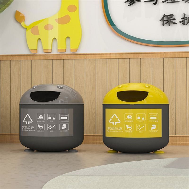 户外动物垃圾桶可爱卡通创u意分类摆件景区幼儿园果皮箱玻璃钢雕