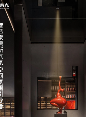 一束光聚光射灯内嵌式开放格书柜衣柜z酒柜神台摆件开孔35/45/55m