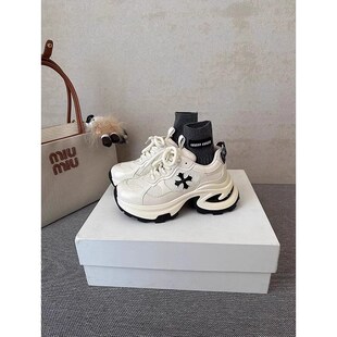 厚底老爹鞋女款20m25新款春季小个子增高网面透气休闲运动鞋跑步